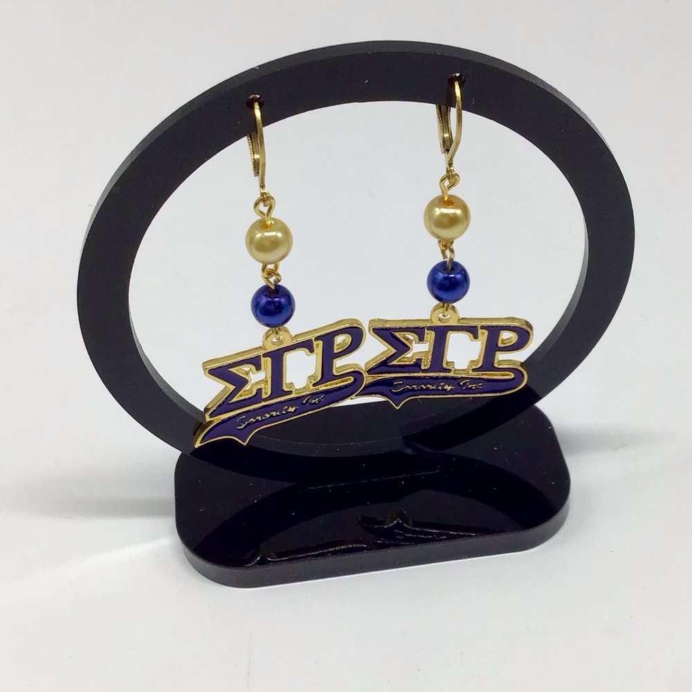 Sigma Gamma Rho Sorority Earrings